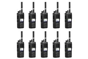 Радиостанция цифровая Motorola MotoTRBO DP4800e VHF AES-256 шифрование, комплект 10 штук