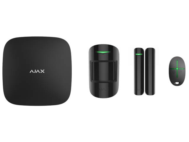 Расширенный комплект беспроводной сигнализации Ajax StarterKit Plus black ( Hub Plus/MotionProtect/DoorProtect/SpaceC...