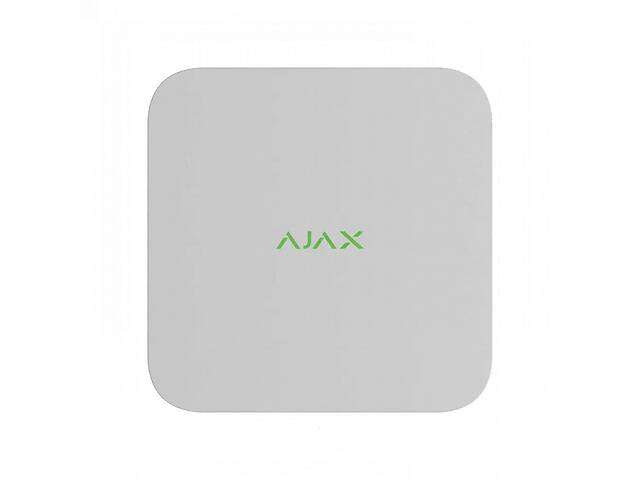 Сетевой видеорегистратор Ajax NVR (8ch) white, разрешенние до 4К, поддержка ONVIF/RTSP, декодирование H.265/H.264, ем...