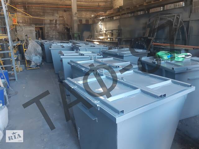 Сміттєвий бак (контейнер) для ТБО 0,75 м. куб. метал 1,2 мм - Фото 5