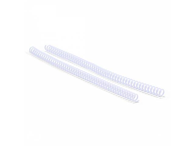 Спираль пластиковая для переплета Agent A4 100 шт 4:1 16 мм Белая (6927920170535)