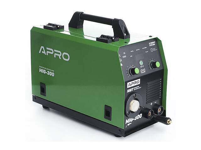 Зварювальний напівавтомат інверторний Apro MIG-300 4 мм + набір кабелів