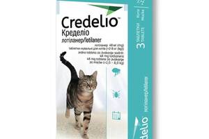 Таблетки от блох и клещей для котов Elanco Credelio Tab Cat 3 шт