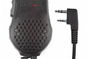 Тангента Baofeng Speaker Mic с двойной кнопкой PTT черный