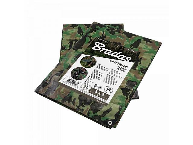 Тент камуфляж CAMOforest 5х6м 90 г/м² Bradas