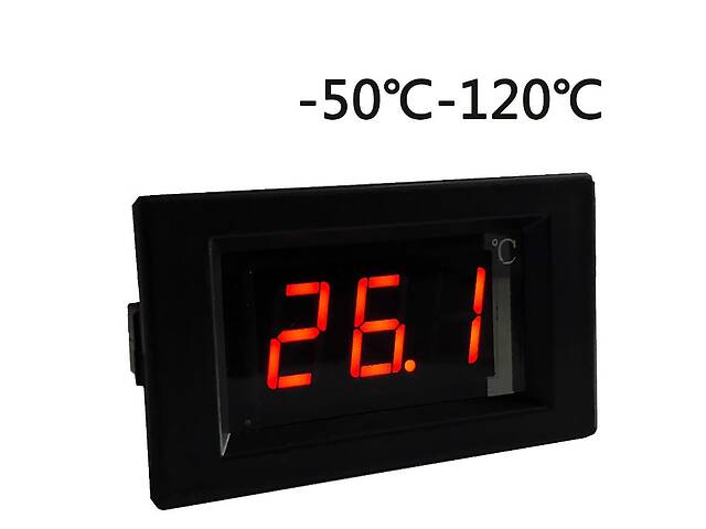 Термометр электронный 7-35 v (красные цифры) 50-120 °С