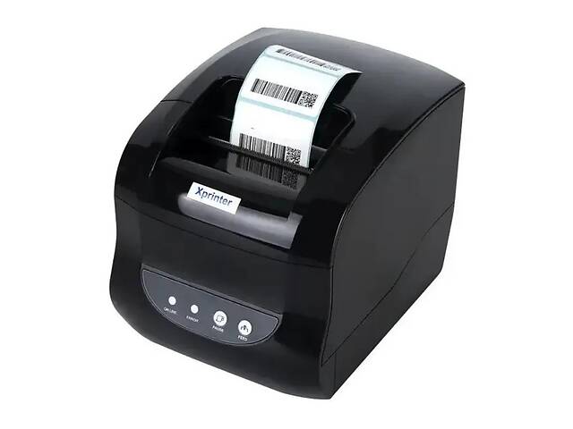 Термопринтер для печати этикеток и чеков Xprinter XP-365B Black