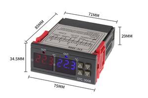 Терморегулятор STC 3008 от -55 до 110°C 220V