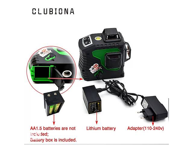 Точний лазерний рівень Clubiona ZKLL12GH кейс ранній BOSCH GLL3-60G - Фото 12