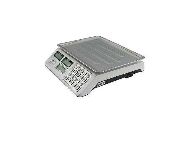 Електронні ваги акумуляторні з лічильником ціни Kitchen Tech KT-218 на 55 кг