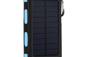 УМБ Power Bank Solar ES1600 фонарик + компас с солнечной панелью 16000 mAh Влагозащищен (ES16000)