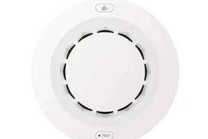 Умный датчик дыма с сиреной и WiFi круглый Tuya smart house - 902565