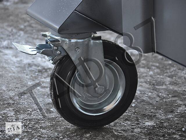 Евроконтейнер для мусора 1,1м.куб., 1,2мм в эмали - Фото 3