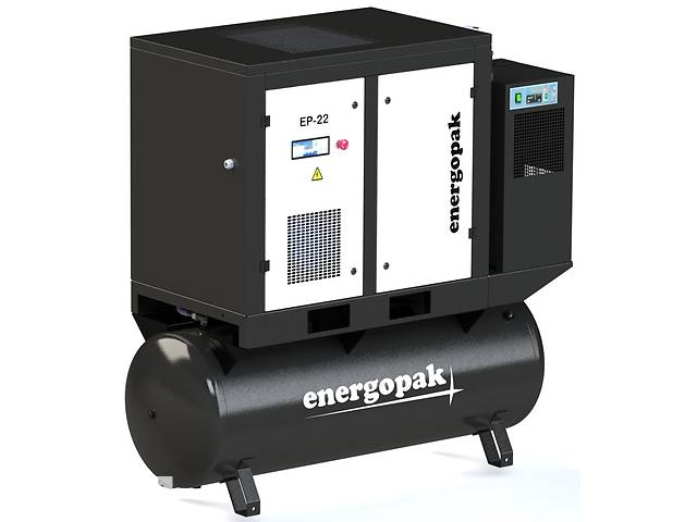 Винтовой компрессор Energopak EP 22/RD-T270 с осушителем и ресивером 270л (3,6 м3/мин, 7,5 бар, 22 кВт) Купи