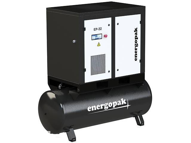 Винтовой компрессор Energopak EP 22-T270 с ресивером 270л (3,6 м3/мин, 7,5 бар, 22 кВт) Купи уже сегодня!