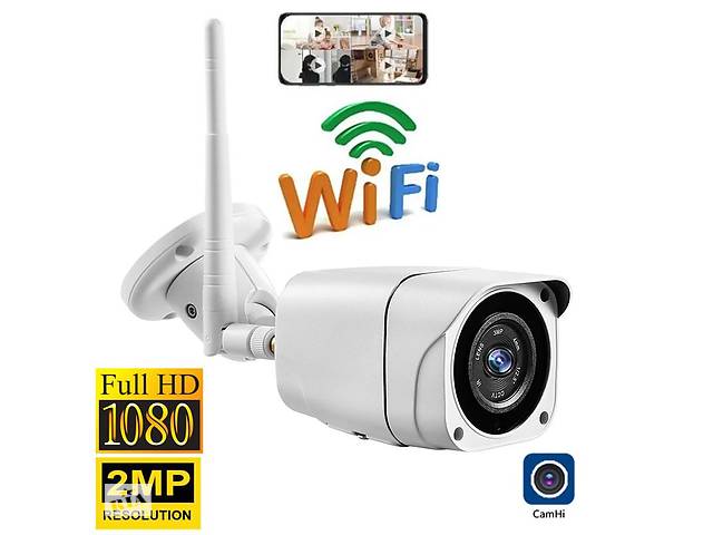 Wifi камера видеонаблюдения беспроводная уличная 2 Мп, HD 1080P Zlink Q57, приложение CamHI