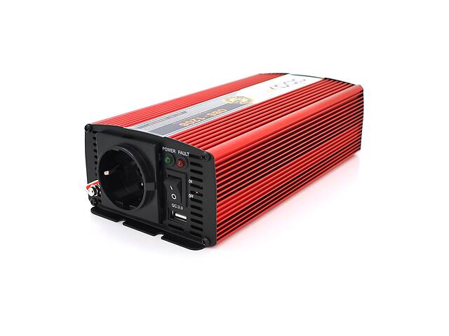 Инвертор напряжения ABAX OBS-1206 с правильной синусоидой, 600W, 12/220V, 1 Shuko, Box