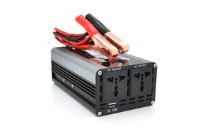 Инвертор напряжения AEV2600W, 12/220V с аппроксимированной синусоидой, 2 универсальные розетки, 2*USB (DC:5V/2.4A), к...