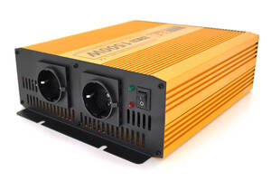 Инвертор напряжения Mexxsun MXSPSW-1500, 12V/220V, 1500W с правильной синусоидой, 2 Shuko, клемные провода, Q4