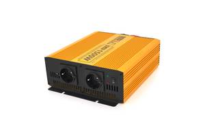 Инвертор напряжения Mexxsun MXSPSW-1500, 24V/220V, 1500W с правильной синусоидой, 2 Shuko, клемные провода, Q4