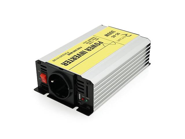 Инвертор напряжения RITAR RSC-300, 12V/220V, 300W с правильной синусоидой, 1xShuko, 1xUSB, клеммные провода, BOX, Q20