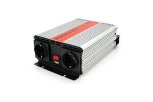 Инвертор напряжения RITAR RSX-1000, 12V/220V, 1000W с аппроксимированной синусоидой, 2xShuko, 1xUSB, клеммные провода...