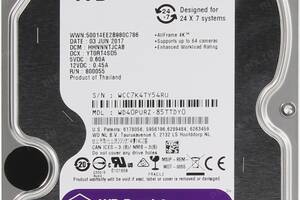 Жесткий диск Western Digital Purple 4TB 64MB 5400rpm WD43PURZ 6Gb/s