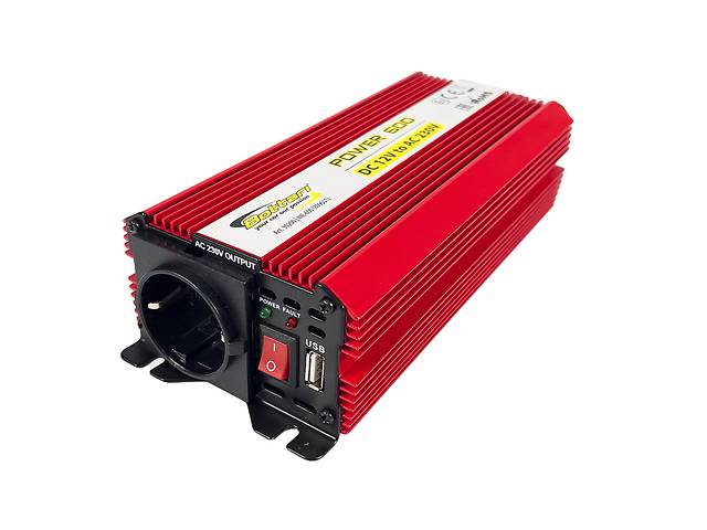 Інвертор 12в 220в 600W 'POWER-600' автомобільний