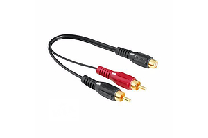 Кабель HAMA 44115 Audio Adapter 2RCA Plugs-RCA Jack