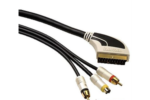 кабель Hama Scart -2 Cinch+ 1 S-Video gold connection 2.0 метра