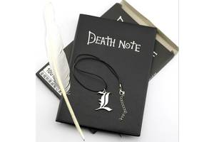 Блокнот Bioworld Тетрадь Смерти Death Note Аниме Anime Кулон L в Подарок (6705)