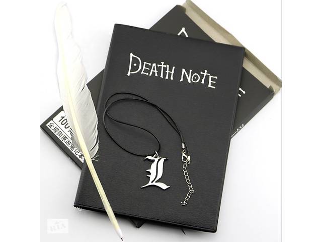 Блокнот Bioworld Тетрадь Смерти Death Note Аниме Anime Кулон L в Подарок (6705)