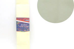 Гофрований папір ' Блідо-жовтий ' 50*200 см 55%, 20г/м2 жниварка креп гофра Krepina креповий папір