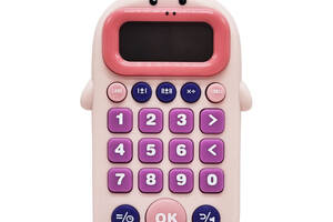 Калькулятор розвиваючий 99-7(Pink) зі звуком, англійська озвучка