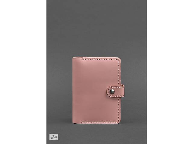 Кожаная обложка для паспорта 3.0 розовая BlankNote