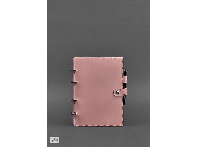 Кожаный блокнот с датированным блоком (Софт-бук) 9.1 розовый BlankNote