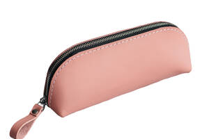 Кожаный пенал для ручек на молнии Skin and Skin 21х8х5 см Розовый (LA45PI)