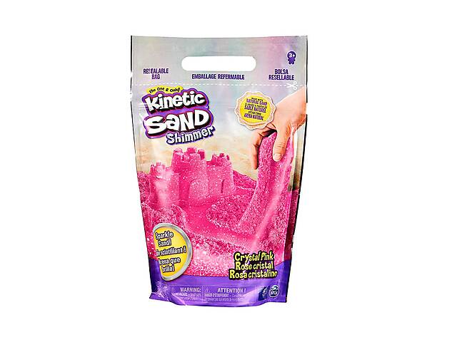 Кинетический песок с блестками Pink Kinetic Sand KD96643
