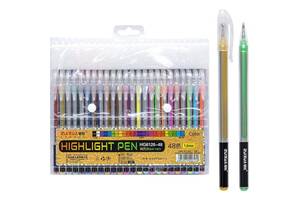 Набір гелевих ручок 'Highlight Pen' HG6120-48, 48 кольорів