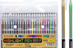 Набір гелевих ручок 'Highlight Pen' HG6120-48, 48 кольорів