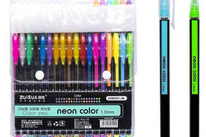 Набір гелевих ручок 'Neon color' HG6107-36, 36 кольорів