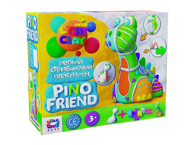 Набір легкого стрибаючого пластиліну Барді 70036 ТМ Moon Light Clay Pino Friend