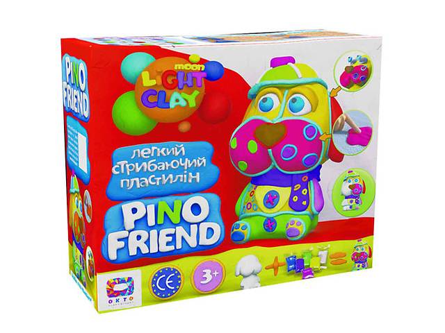 Набір легкого стрибаючого пластиліну Фредді 70035 ТМ Moon Light Clay Pino Friend