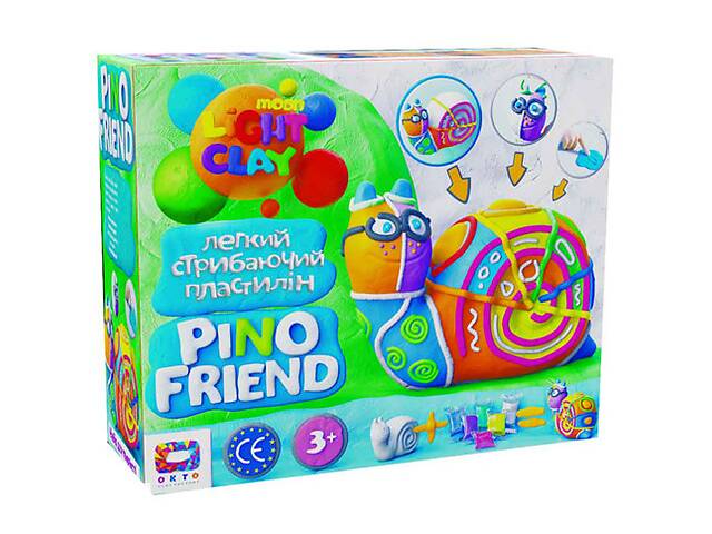 Набір легкого стрибаючого пластиліну Райлі 70037 ТМ Moon Light Clay Pino Friend