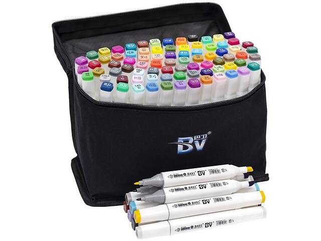 Набір скетч-маркерів BV820-80, 80 кольорів у сумці