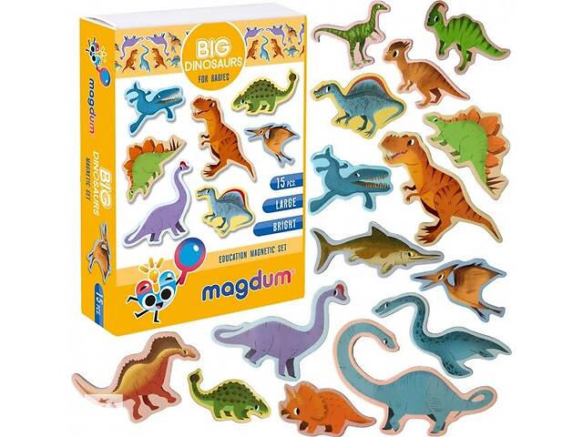 Набор магнитов Magdum 'Большие Динозавры' ML4031-06 EN