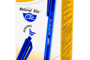Набор шариковых ручек BIC Round Stic Clic Синий 0.4 мм 20 шт (3086123379640)