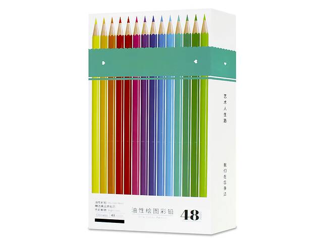 Набор цветных масляных карандашей Lesko Oiliness-2021 48 цветов №101