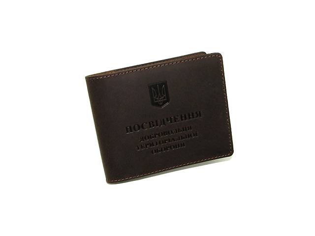 Обкладинка на посвідчення ТрО DNK Leather TRO H col.F Коричневий