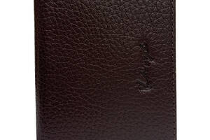 Обложка на ID паспорт кожаная бордовая KARYA 096-243